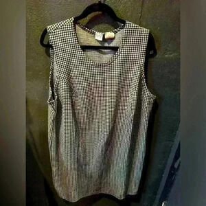 Women’s Vintage Sostanza Black White Bodycon Dress 22W